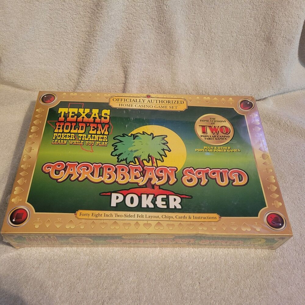 Poker Official Caribbean Stud & Texas Hold'em Poker Trainer Casino Games Sealed